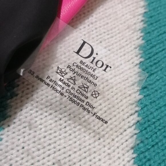 Two-Tone Vegan Leather Dior Pochette/Clutch - Picture 9 of 12